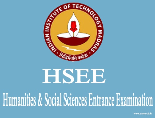 IIT Madras - Registration for HSEE 2022 examination that admits